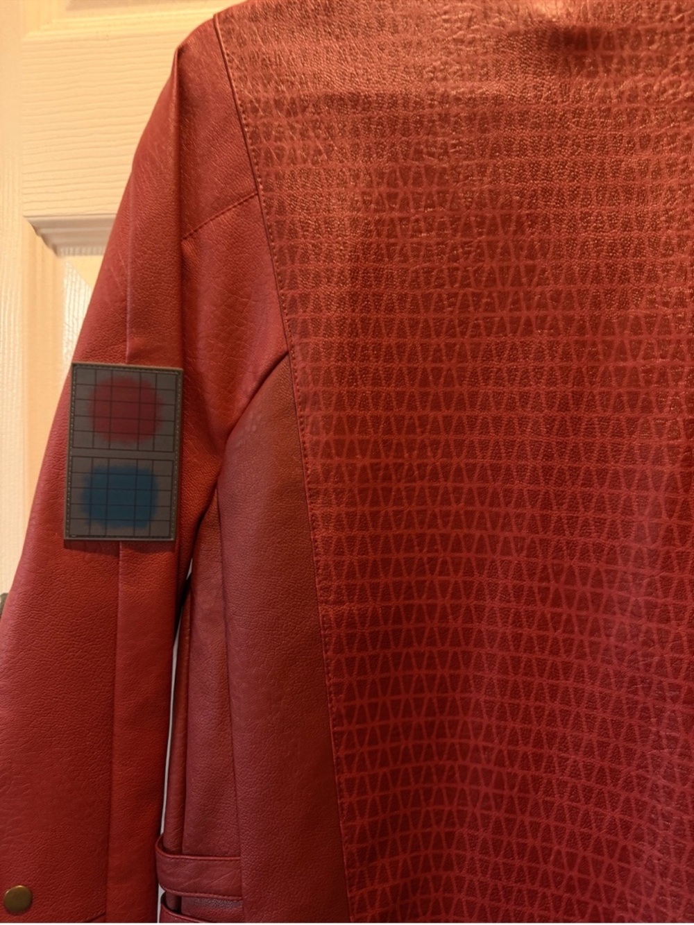 Marvel Red Bomber Jacket with Brass Accents - Picture 6 of 7